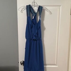 Xhilaration Royal Blue Backless Dress
